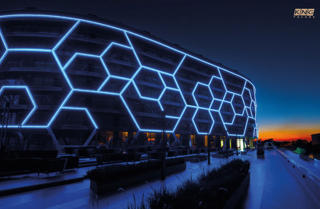 chiếu sáng mặt dựng chiếu sáng mặt dựng